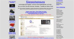 Desktop Screenshot of klangschwingung.de