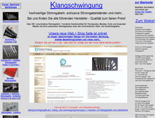 Tablet Screenshot of klangschwingung.de